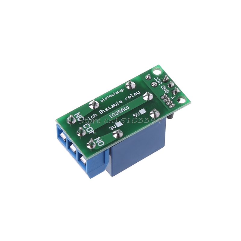 IO25A01 5V Flip-Flop Latch Relay Module Bistable Self-locking Switch Low pulse trigger Board for Smart home LED Mot Dro