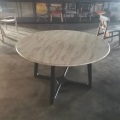 Home Luxury Dining Room Furniture New Design Modern Furniture Marble Top Round Dining Table Set