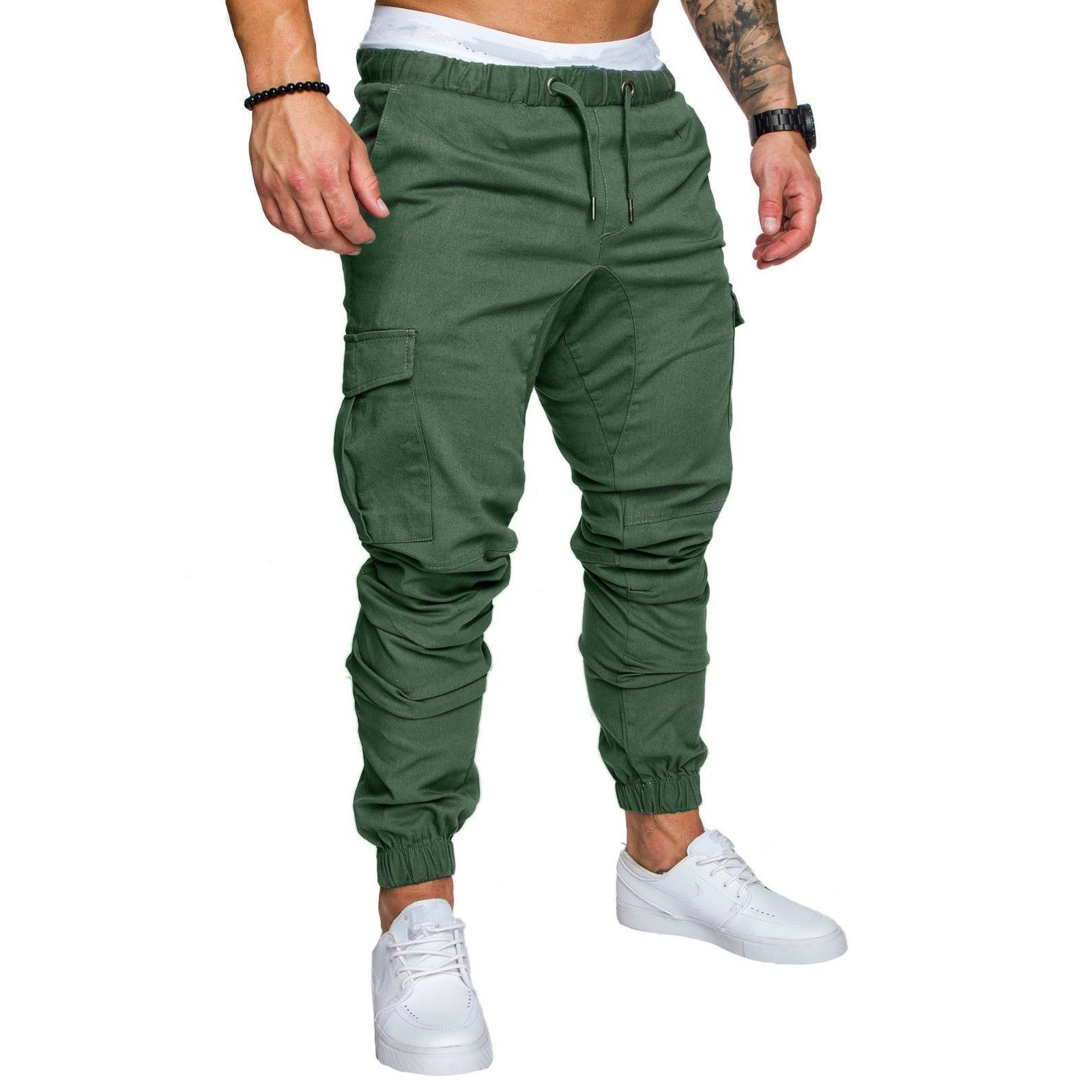 MRMT 2020 Brand New Men's Trousers Casual Fashion Elastic Pants Tether Pants for Male Solid Color Trouser