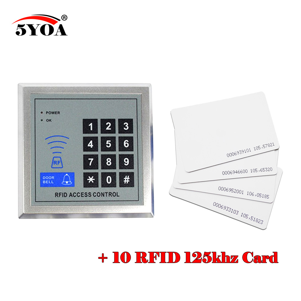 Security RFID Proximity Entry Door Lock Access Control System Quality 5YOA + 10 RFID Card
