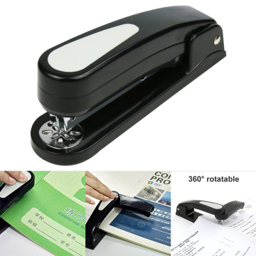 New Rotary Stapler 20 Pages 360 Degree Rotation Durable Easy Operation for 24/6 26/6mm DOM668