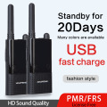 2PCS BAOFENG BF-T9 PMR/FRS UHF462-467MHz License-Free Radio Walkie Talkie Two Way Radio USB Cable