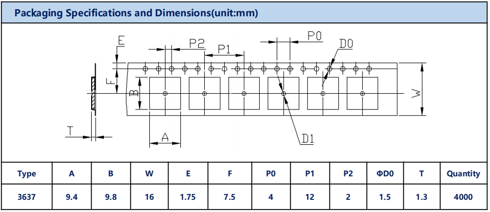 WSKM3637 dimensions