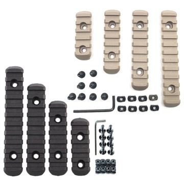 Nylon M-Lok Picatinny Rail Set Weaver Rail Section for Mlok Rail System Weaver Mounting Nylon Picatinny Side Rails Section