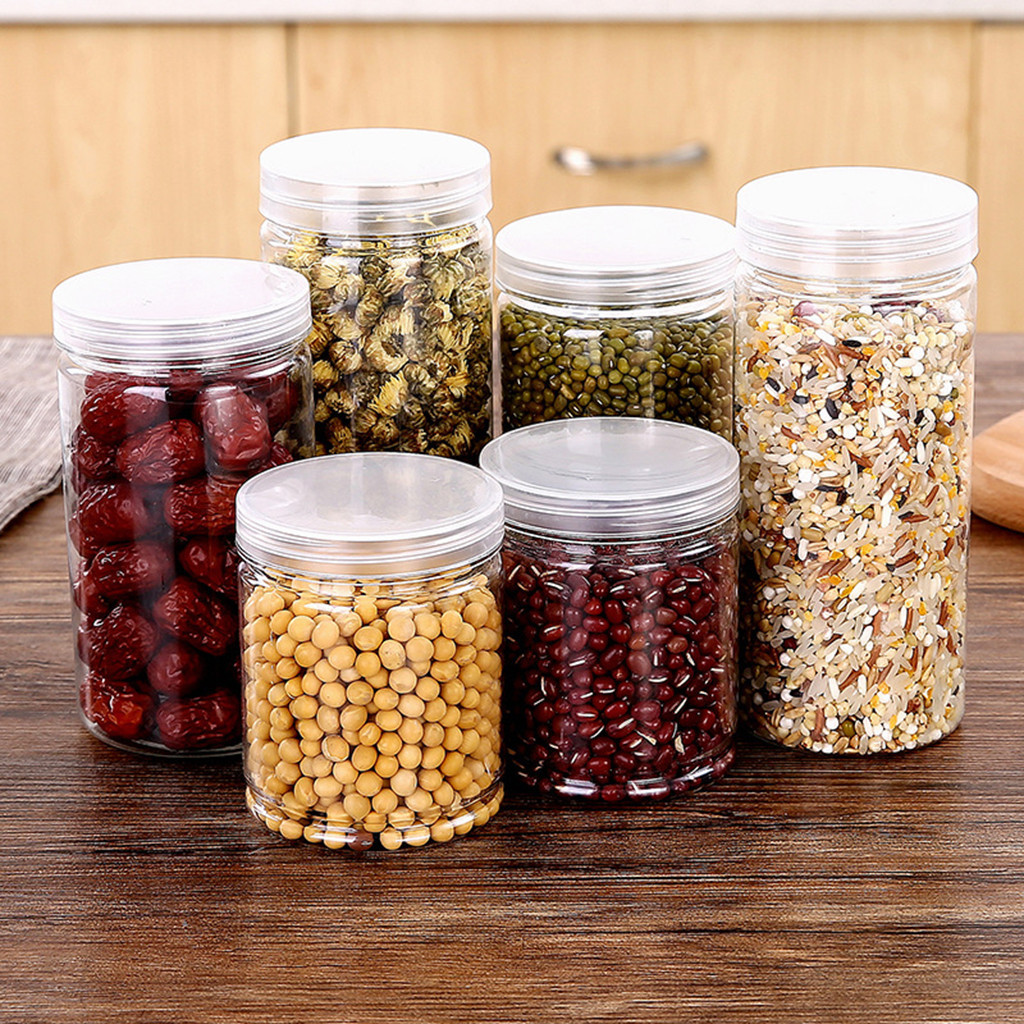 Plastic Sealing Food Storage Box Kitchen Storage Box Grain Sugar Nuts Plastic Fresh Pot Container H#1