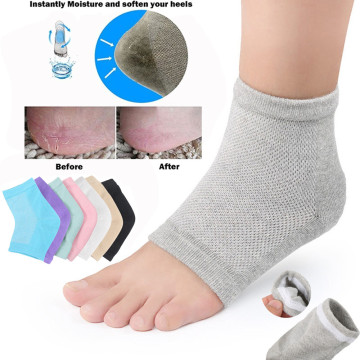 Heel Socks 2Pcs Silicone Moisturizing Gel Heel Socks Cracked Foot Skin Care Protectors Kit Avoid Sry Cleaning Reduces Cracked