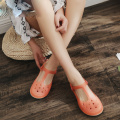 Summer Women Mules Clogs Beach Breathable Mary Janes Sweet Slippers Woman's Sandals Jelly Shoes Cute Garden Shoes Clog For Woman
