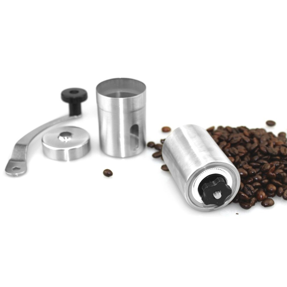 Coffee Grinder Mini Stainless Steel Manual Handmade Coffee Bean Burr Grinders Mill Kitchen Coffee Tool Crocus Grinders
