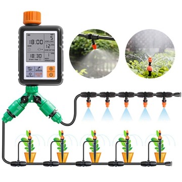 Hot Intelligent Automatic Use Drip Irrigation System Set Electronic Timer LCD Screen Sprinkler Controller Garden Watering Device