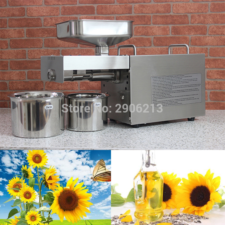 Stainless steel automatic cold press oil machine, sunflower seeds oil extractor,oil cold press machine,oil press