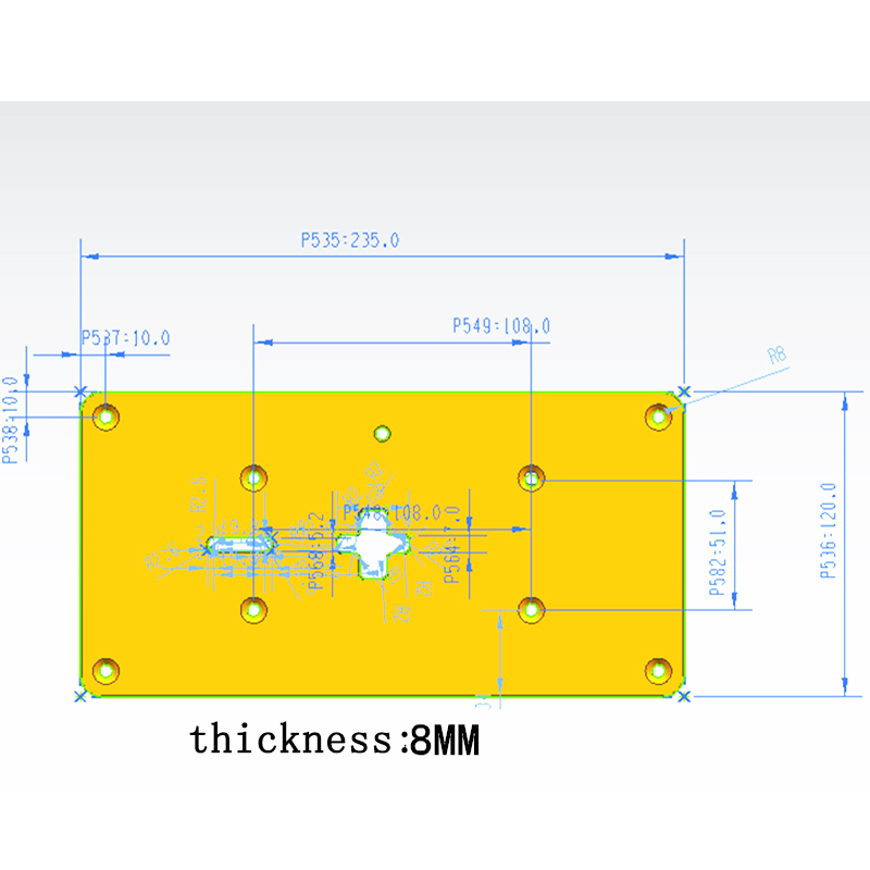 Electric jig saw flip board Aluminum Router Table Insert Plate For Jig Saw Woodworking work Benches