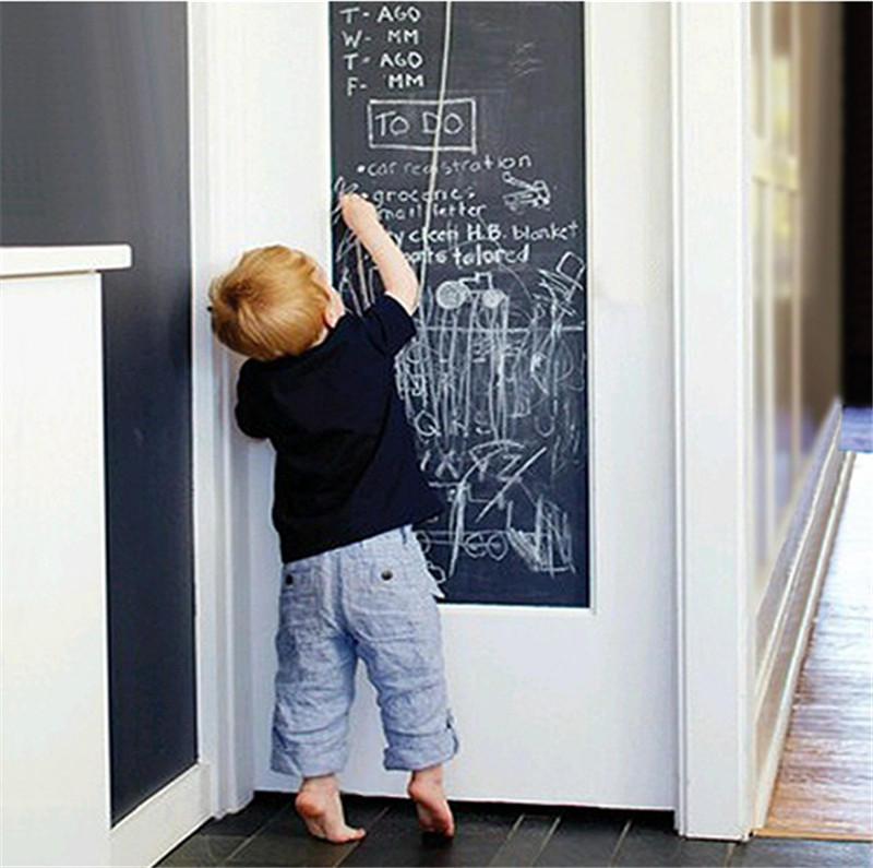 45x200cm Creative DIY Chalk Board Blackboard Wall Sticker Kids Room Home Decor Removable Vinyl Draw PVC Mural Decals Wallpaper