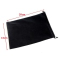 50pcs/Lot 10x16, 13x18, 15x20 cm Black Drawstring Pouches Velvet Bags For Jewelry Christmas Packaging Gift Bag Custom Logo