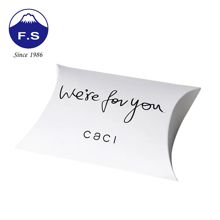 Customised Recycled Full Color Print Paper Pillow Box