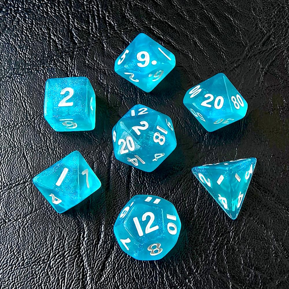 Moonstone 10mm Mini DND Dice Set for MTG RPG Dungeons and Dragons Role Playing Game, Assorted Colors