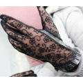 New Lady Luxury Elegant Genuine Leather Lace Gloves Women Summer Driving leather Gloves Mittens Ladies Party Gloves High Qultiy