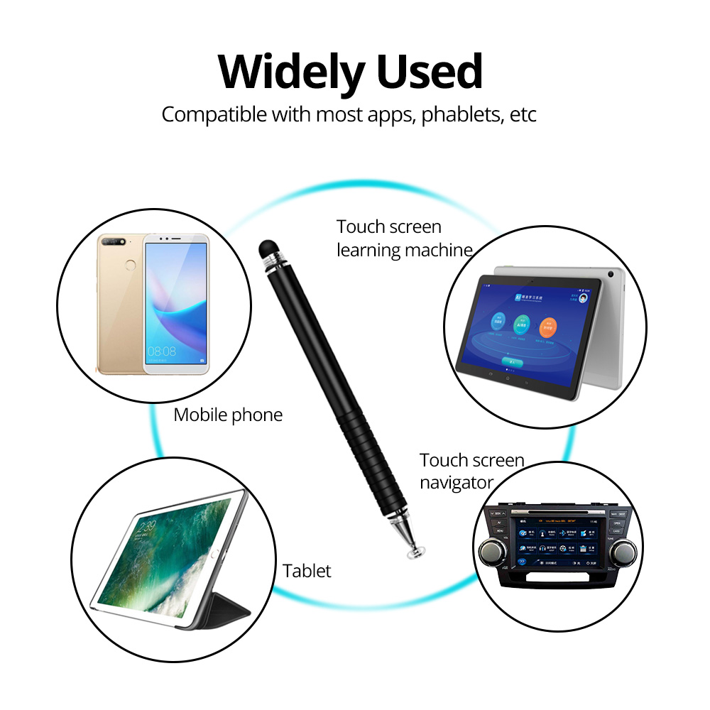 ANMONE Stylus Pen 2 in1 For Ipad Tablet Pens Drawing Pencil Capacitive Screen Touch Pen Stilus Smart Pen For Mobile Phone PC