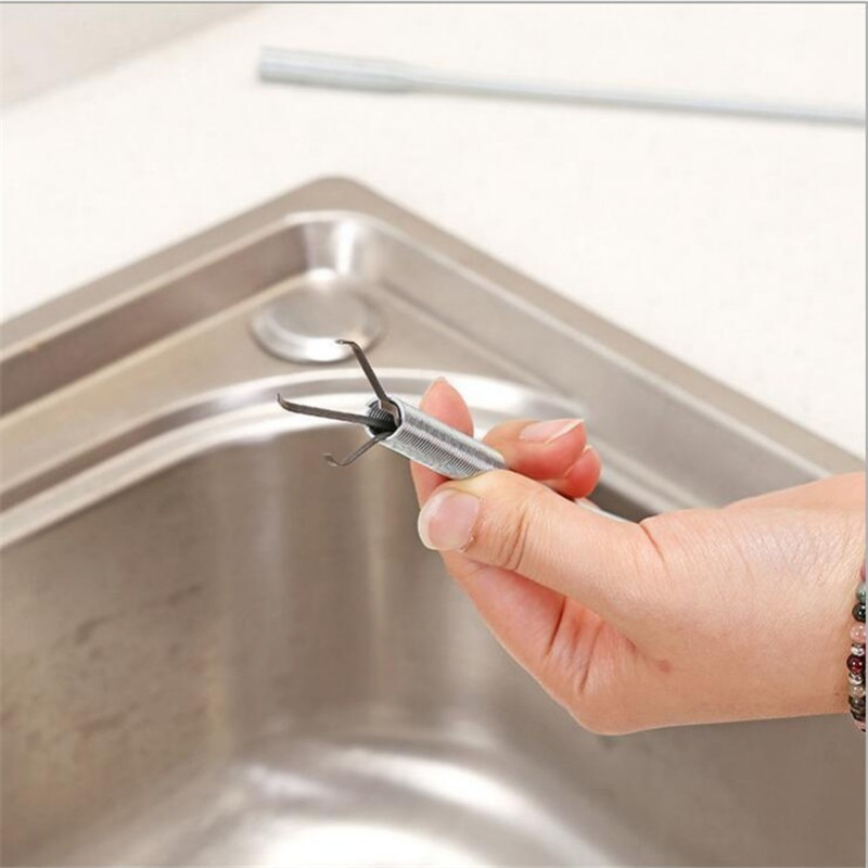 60CM Sewer Dredger Spring Pipe Dredging Tool Household Hair Cleaner kitchen tools drain hair catcher