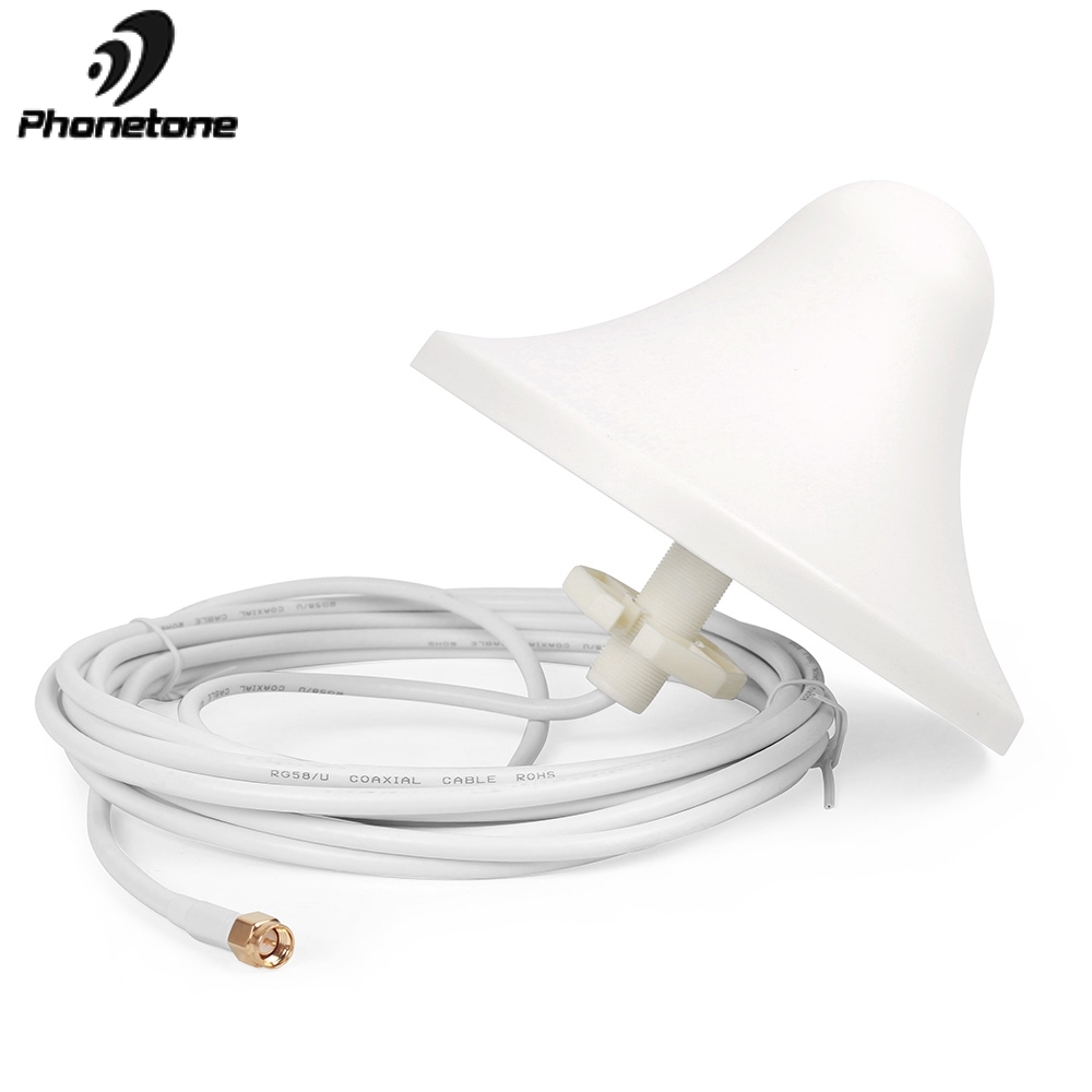 Indoor Ceiling Internal Antenna 3-5dBi LTE 698-2700MHz Omni-directional Antenna SMA Male Connector For Cellular Signal Repeater