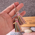 2PCS Multicolor Polyester Cotton Tassels DIY Jewelry Curtain Decorative Accessories Bag Pendant Double Color Craft Tassel Fringe