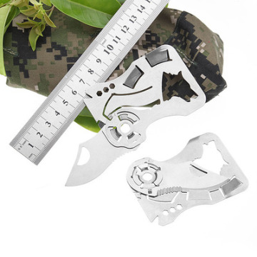 New multi-functional military knife card tool card stainless steel wallet credit card knife outdoor folding knife