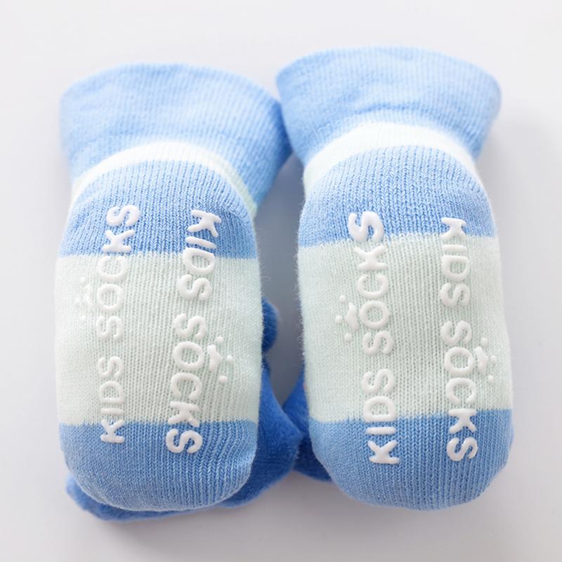 New Cartoon Baby Socks Anti-Slip Newborn Rattle Socks Cute Autumn Floor Cotton Socks Warm Boots For Boys Girls Infa Socks