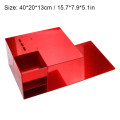 Red 3 Hole Shelf