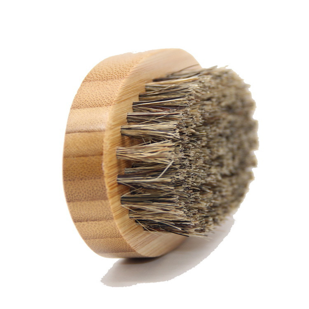Natural Boar Bristle Beard Brush For Men Bamboo Face Massage That Works Wonders To Comb Beards and Mustache Drop shipping