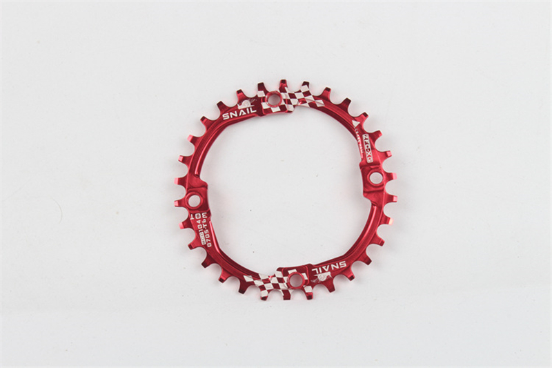 104 BCD Bicycle Chainring Round Shape Narrow Wide 30T MTB Chainring Bicycle Chainwheel Circle Crankset Single Plate Bike Parts