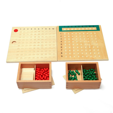 Wood Toys For Children Montessori Math Multiplication Division Bead Board Set Montessori Matematicas MA0164H
