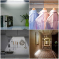 Hand Sweep/PIR Motion Sensor LED Under Cabinet Light USB Rechargeable Wardrobe Closet Cupboard magent install Ultra-thin lamp