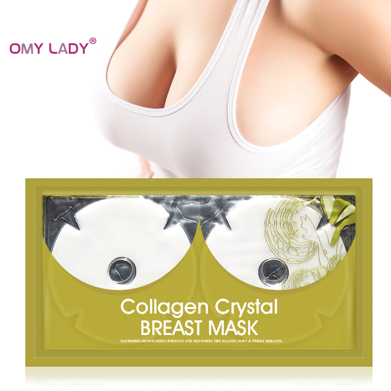 1PCS OMYLADY Crystal Collagen Breast Enlargement Mask Chest Plump Enhancer Pad Body Beauty Shaping Bust Firming Lifting Patch