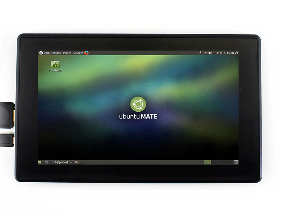 For raspberry Pi 3 Model B+ Plus / 3B 7 inch 1024x600 IPS Capacitive Touch Screen 7" Monitor Display w/ Case Bracket OSD Menu
