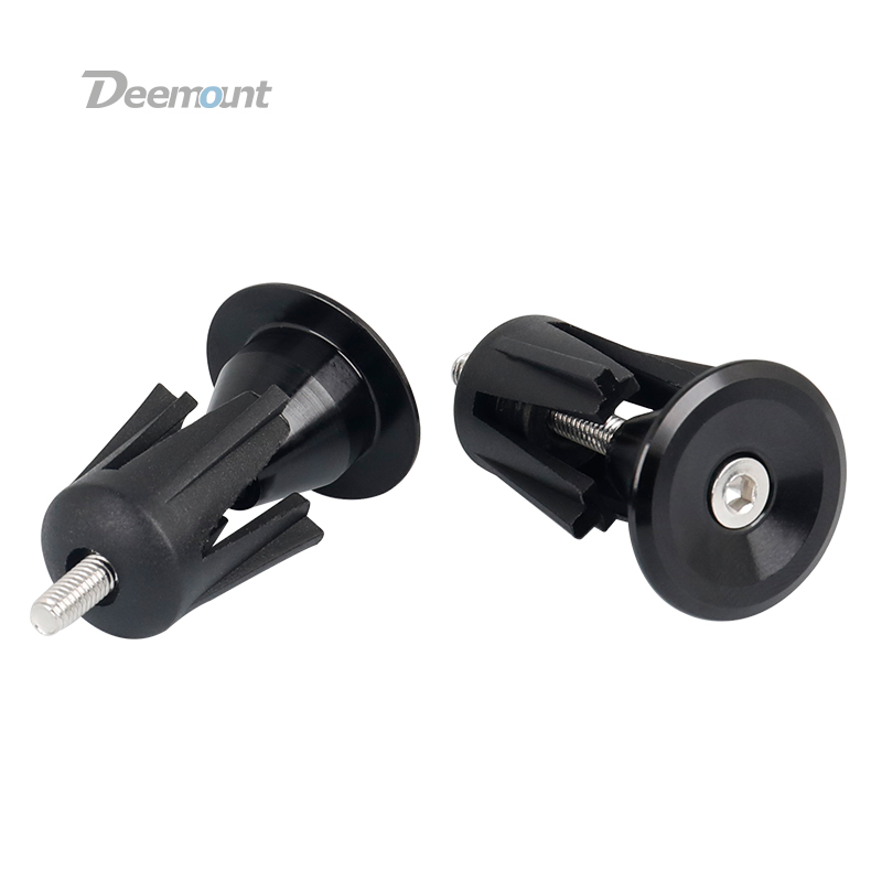 Deemount 1Pair Bicycle Handgrip Plug Handlebar End Stopper Hand Grip Insert Cycle Parts CNC Fits Dia. 17-23mm