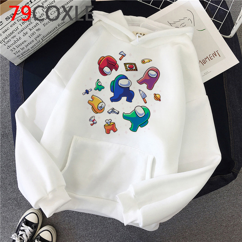 Boys Girls Hoodie Sweatshirt Among Us Impostor Children Pullover Fleece Cotton White Sportswear Coats Child Streetwear Tops