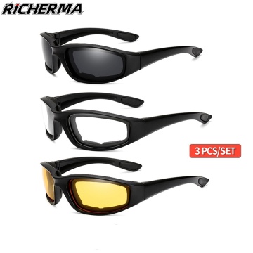 Fashionable Motorcycle Glasses Racing Anti-glare Windproof Vintage Men Women Safety Goggles Cycling Sunglasses Eye Protection