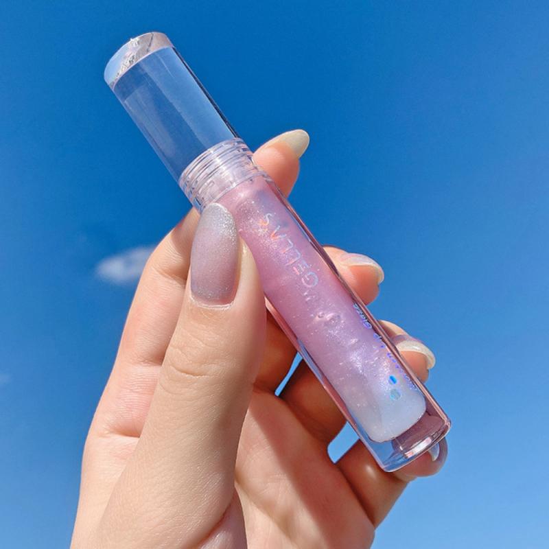 Tri-color Juice Glass Mirror Sparkling Diamond Lipstick Transparent Lip Gloss Moisturizing Plumping Lip Balm Lip Make Up TSLM2