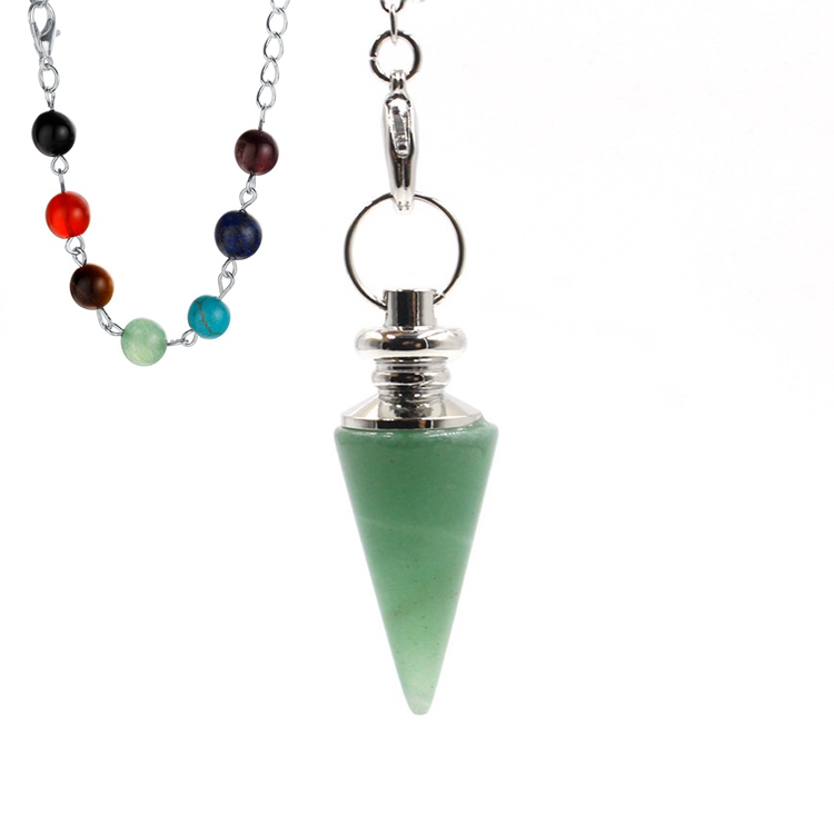 Pendulum line conical Stone Pendant treatment chakra bead crystal bullet head spirit opal ornament