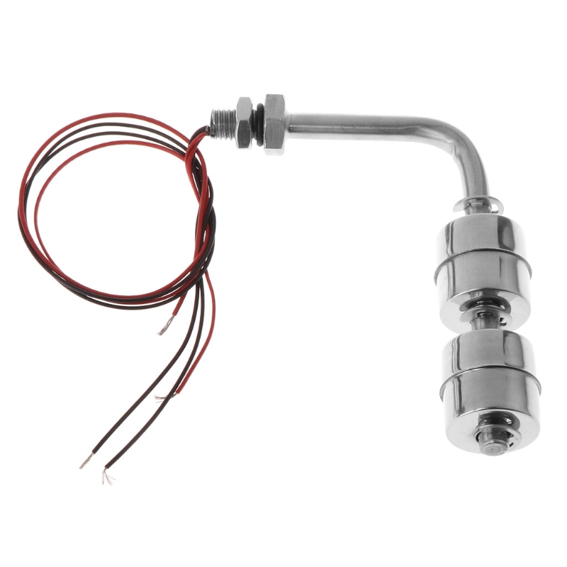 Stainless Steel Right Angle Water Level Sensor Liquid Float Switch Tank Pool 10W Z1026