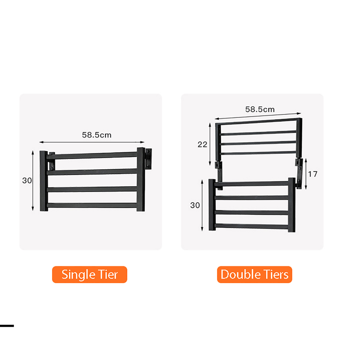 55W Intelligent Thermostatic Electric Heating Towel shelf rack Carbon Fiber Heating Household Towel Rack warm towel shelf