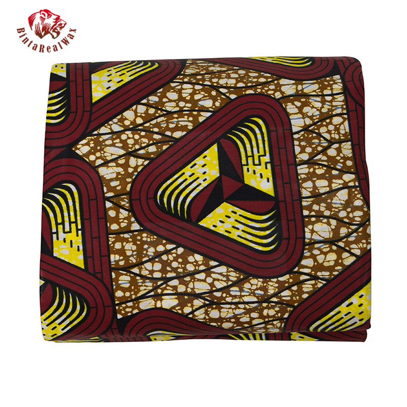 Hottest Sale African Veritable Real Wax Ankara Cotton Fabric Guaranteed Cotton New Bintarealwax African fabric 24fs1265