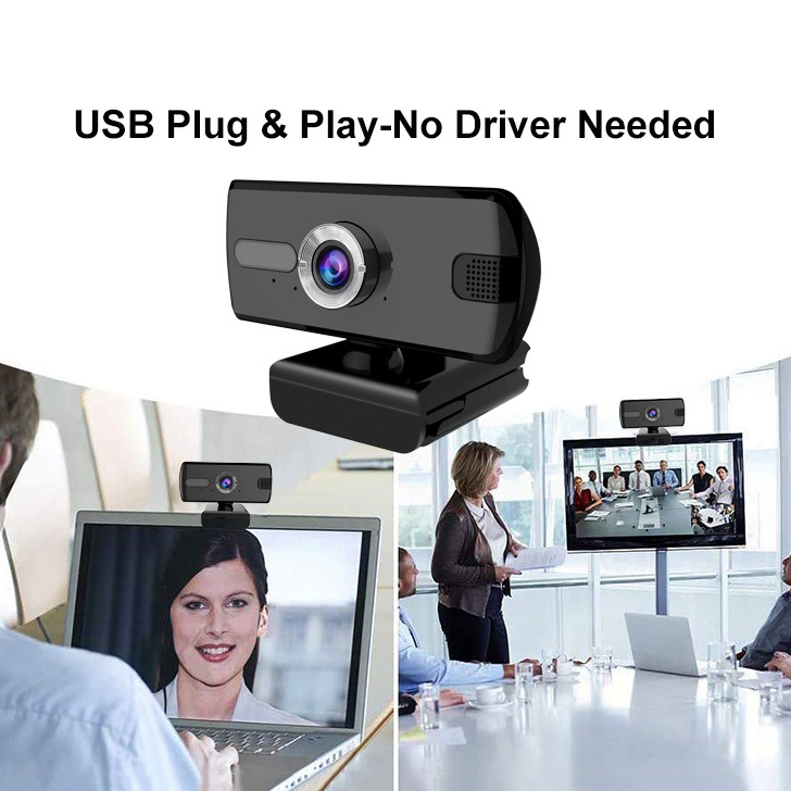 Full HD 1080P Webcam Rotatable Mini Computer PC WebCamera With Microphone For Live Broadcast Video Calling Conference Work