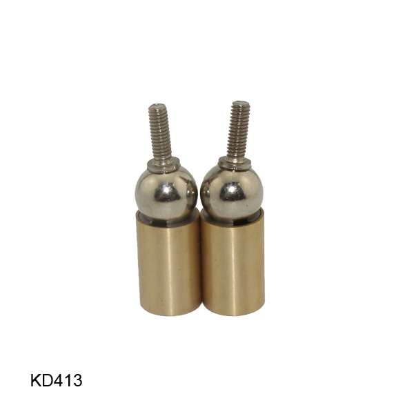 KD413 3d printer socket connector Steel ball Brass rod end with thread hole permanent universal magnetic ball joint
