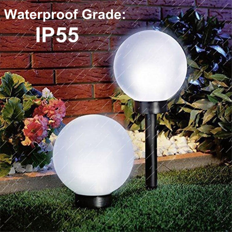 4 Pcs LED Ground Garden Light Solar Round Ball Automatic Waterproof Outdoor Path Lights Lawn Lamp Tuinverlichting Led Jardin