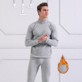 Men Long Johns Cotton Thermal Underwear Set Winter Warm High Collar Comfortable Home Service Set Home Sleep Wear Clothes