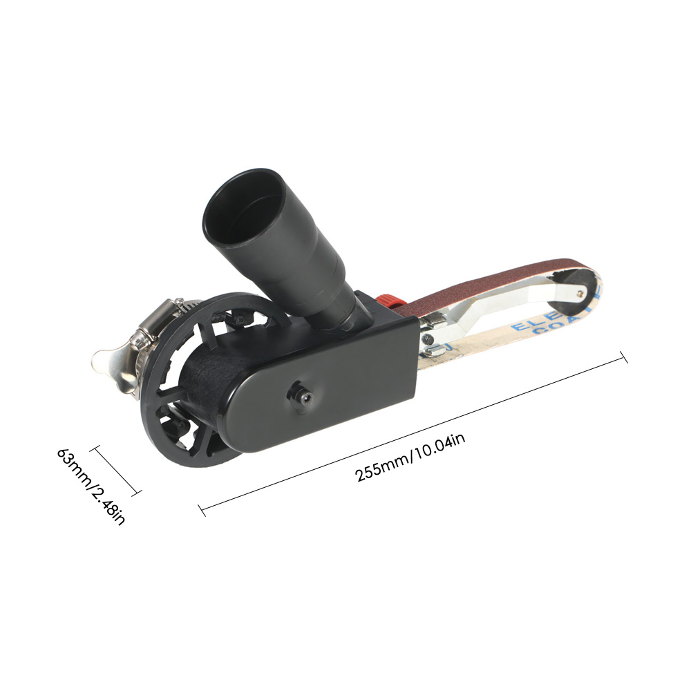 DIY Sanding Belt Sander Adapter Bandfile Belt Sander for 100mm 4" Electric Angle Grinder Woodworking Grinding Power Tools