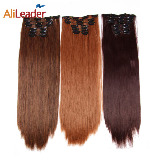 Silk Straight Synthetic Hair 22 inches Clip in Extensions Supplier, Supply Various Silk Straight Synthetic Hair 22 inches Clip in Extensions of High Quality