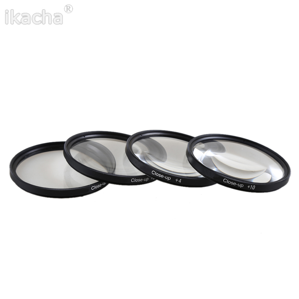 Macro Close Up Lens Filter +1+2+4+10 Kit 49mm 52mm 55mm 58mm 62mm 67mm 72mm 77mm 82mm for Canon Nikon Sony Pentax Camera