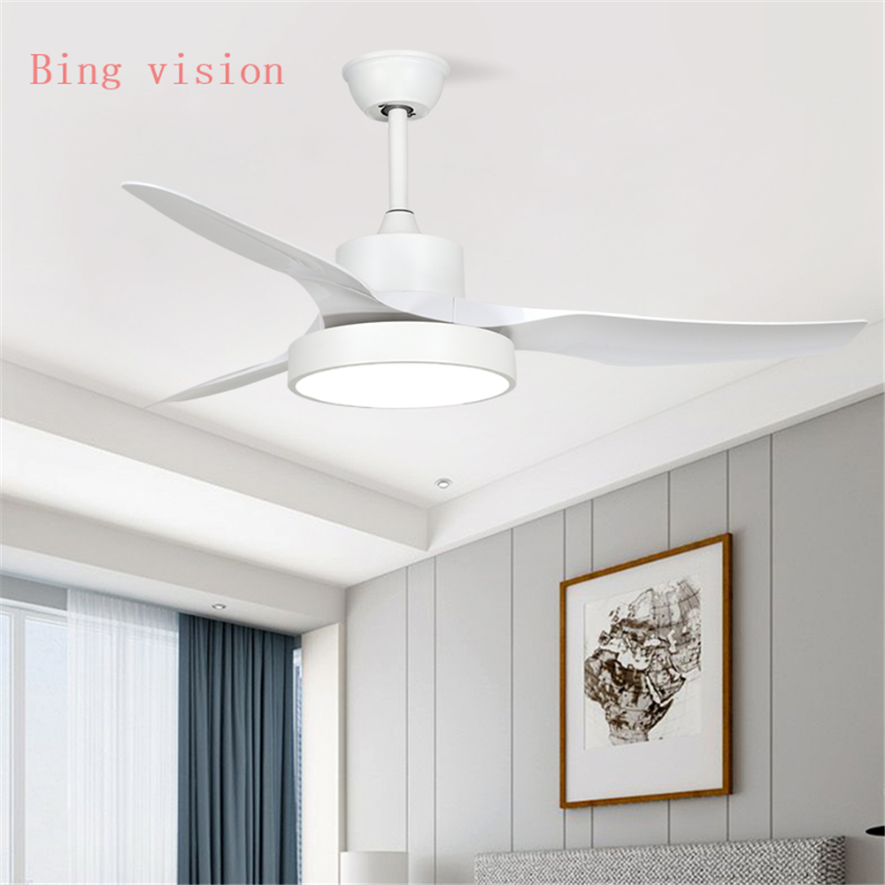 LED Modern Ceiling Light Fan Black Ceiling Fans With Lights Home Decorative Room Fan Lamp 220vCeiling Fan Remote Control