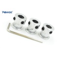 POWGE 20 Teeth 2GT 2M Synchronous Pulley Bore 5/6/6.35/8mm for width 6mm 2MGT GT2 Timing Belt Small Backlash 20Teeth 20T 3pcs